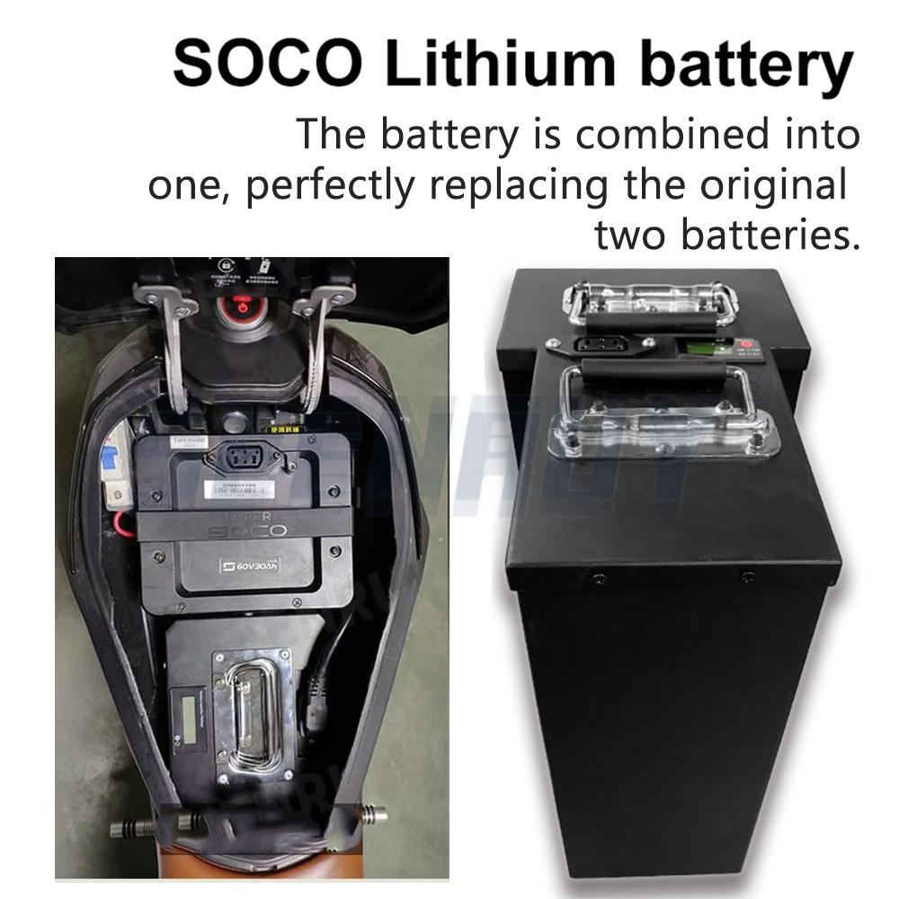Super Soco TC TS Big Battery 6 - 72V 30Ah Lifepo4 Battery Pack review and price