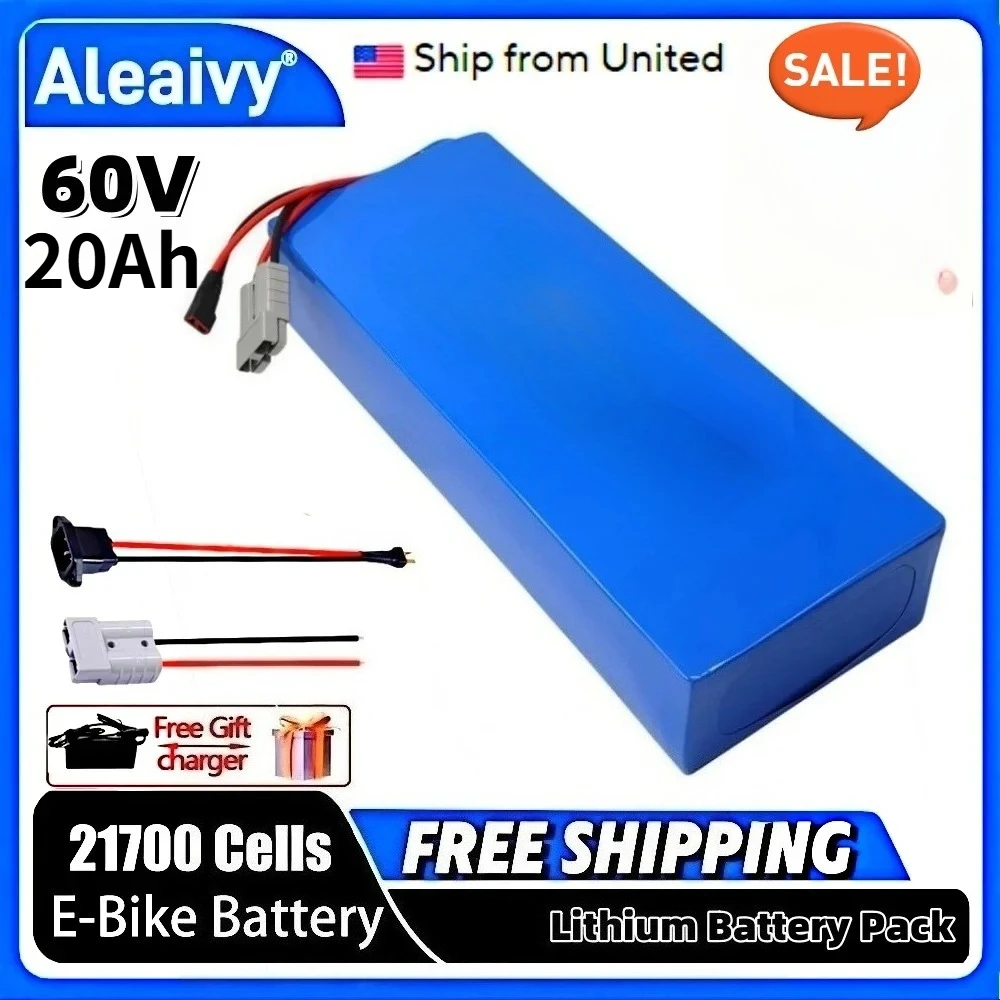 16S6P Aleaivy 60V 20Ah Lithium - 60V 30Ah 21700 Battery Pack review and price